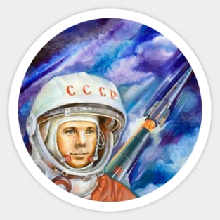 First Man In Space Sticker